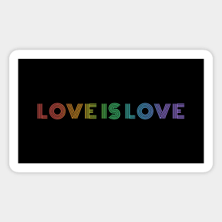 Love is Love Rainbow Pride Shirt, LGBTQ Pride, Gay Shirt, Lesbian Shirt, Gift for Gay Lesbian, Queer Pride Month Magnet